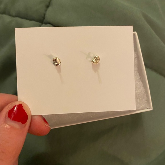 Silver “Mother & Daughter” Heart Stud Earrings - Picture 2 of 2